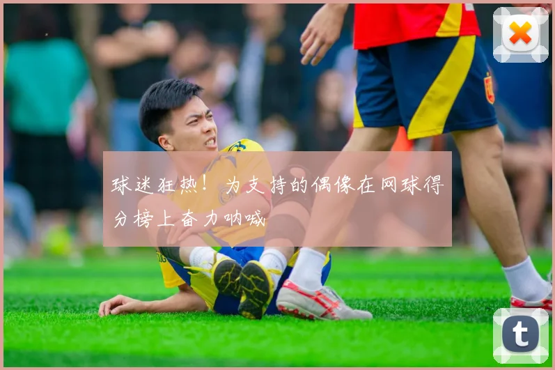 球迷狂热！为支持的偶像在网球得分榜上奋力呐喊